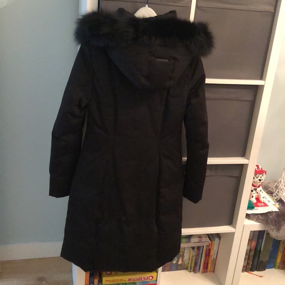 Extra Small black winter down coat by SOIA & KYO - Picture 3 of 11